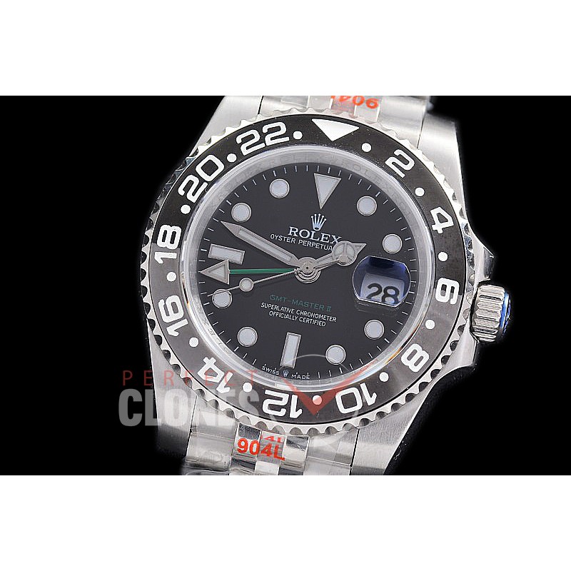 0 0 0 0 0 0 RLGS00806J NF 904 Steel GMT 126710GRNR SS/SS Black A-2813 - Noob Factory Special Offer 