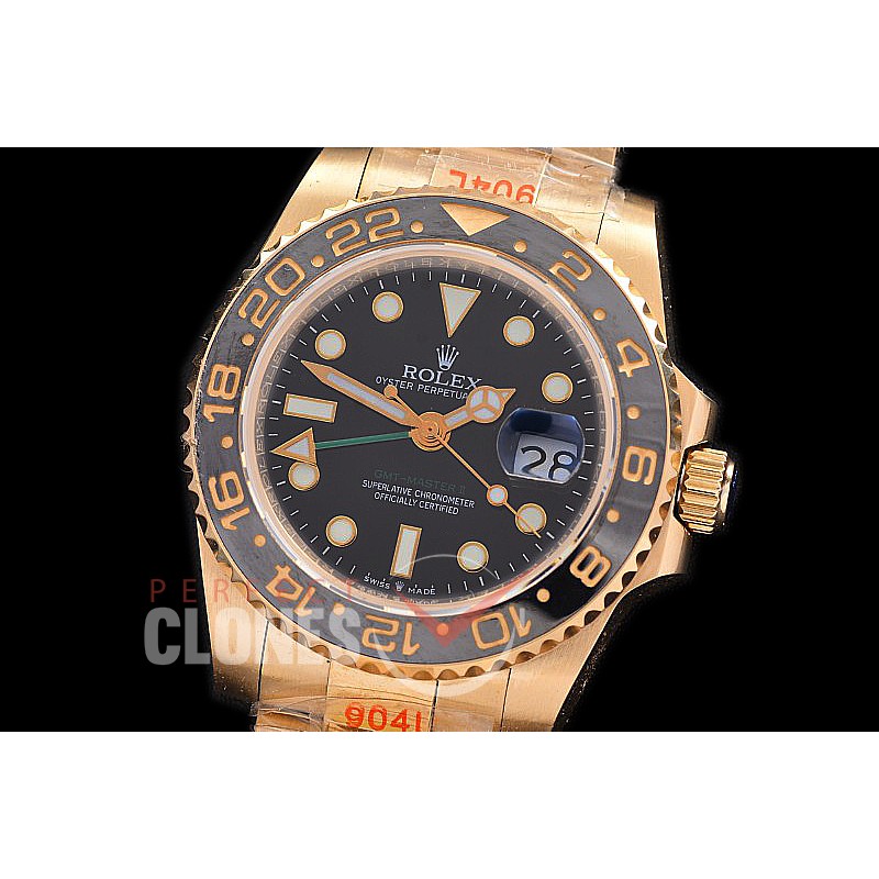 0 0 0 0 0 0 RLGF00801 NF 904 Steel GMT 116718LN YG/YG Black A-2813 - Noob Factory Special Offer 
