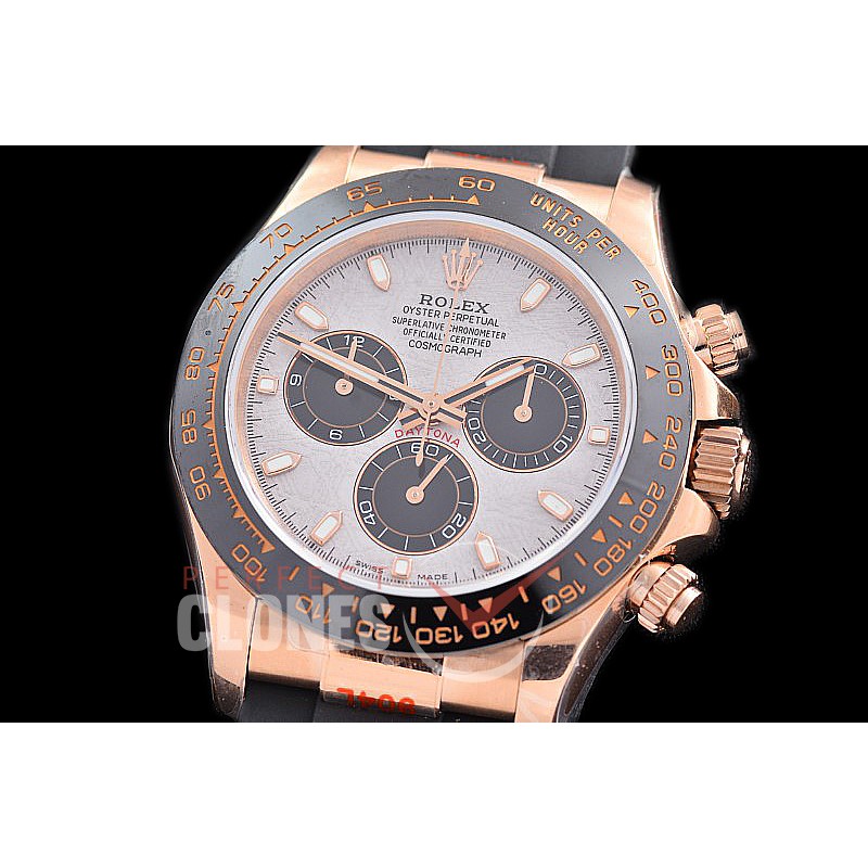 0 0 0 0 0 0 RLDFR-4130-859RW QF V11 904L Steel Daytona 116515LN RG/CER/RU Meteorite Sticks 4130 Superclone - 72 Hours Power Reserve Movement / Extra Weighted 