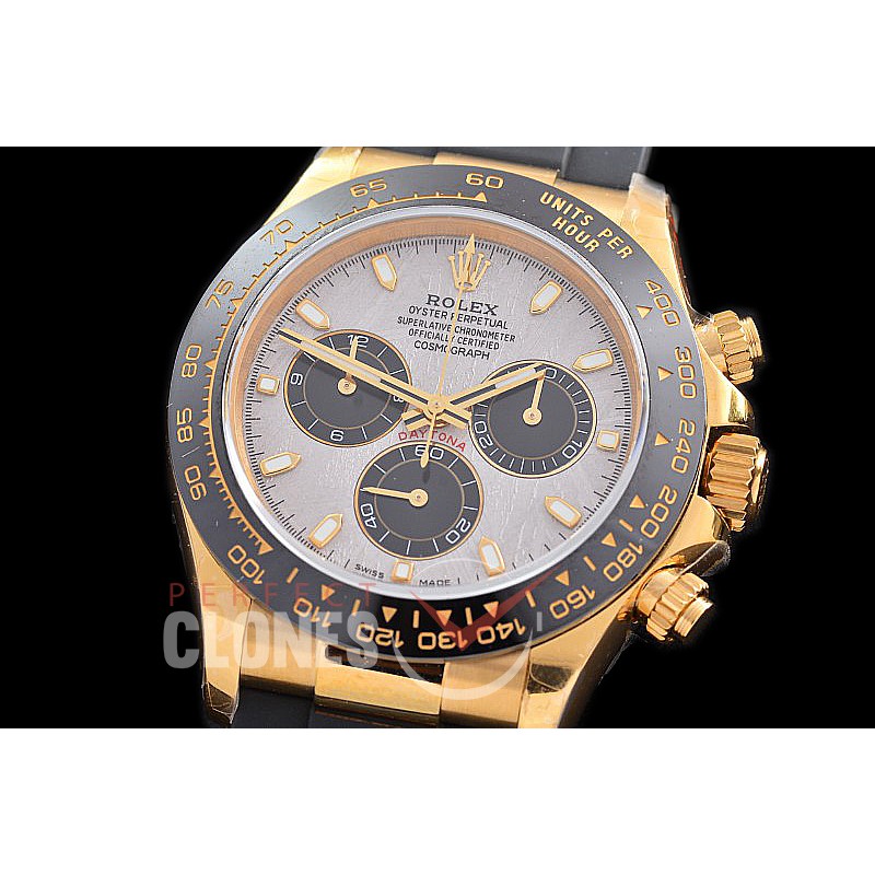 0 0 0 0 0 0 RLDF-4130-859RW QF V11 904L Steel Daytona 116518LN YG/CER/RU Meteorite Sticks 4130 Superclone - 72 Hours Power Reserve Movement / Extra Weighted 