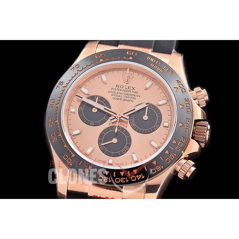 0 0 0 0 0 0 RLDFR-4130-855RW QF V11 904L Steel Daytona 116515LN RG/CER/RU Rose Gold Sticks 4130 Superclone - 72 Hours Power Reserve Movement / Extra Weighted 