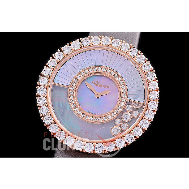 0 0 0 0 0 0 0 0 0 CPHDJ-021 ZF Happy Diamonds Joaillerie RG/Diam/ST MOP Swiss Quartz 