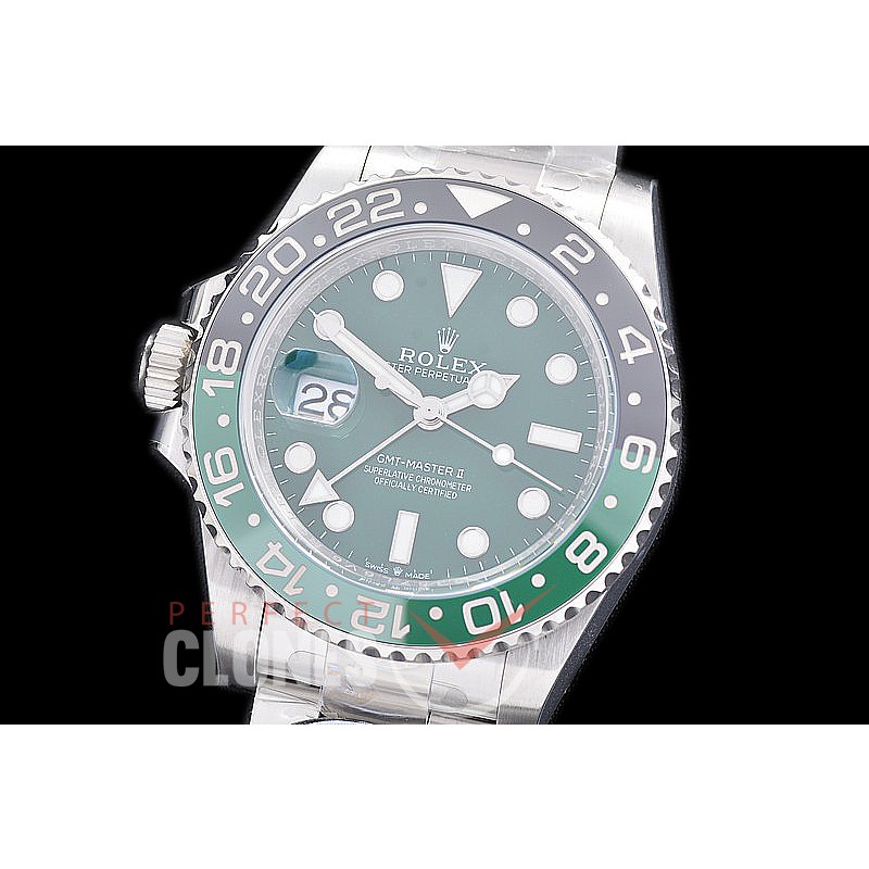 0 0 0 0 0 RLGS00875 SCF 904L Steel Lefty GMT 126729VTNR "Sprite" SS/SS/Oyster Green VR 3285 CHS