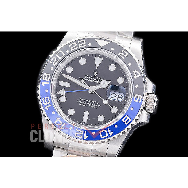 0 0 0 0 0 RLGS00872 SCF 904L Steel GMT 126710BLNR Batman SS/SS/Oyster Black VR 3285 CHS
