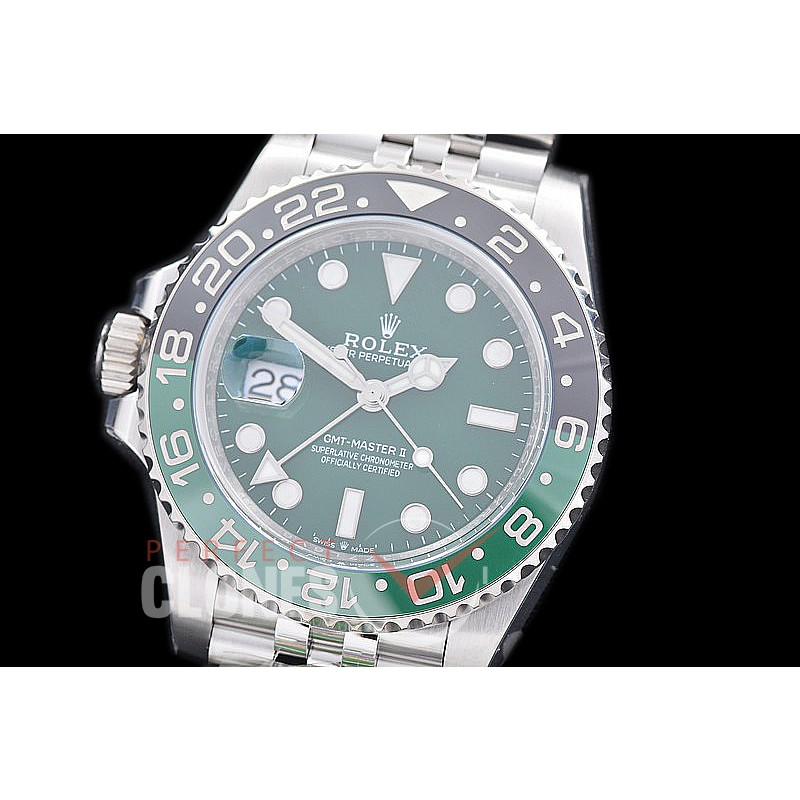 0 0 0 0 0 RLGS00875J SCF 904L Steel Lefty GMT 126729VTNR "Sprite" SS/SS/Jubilee Green VR 3285 CHS