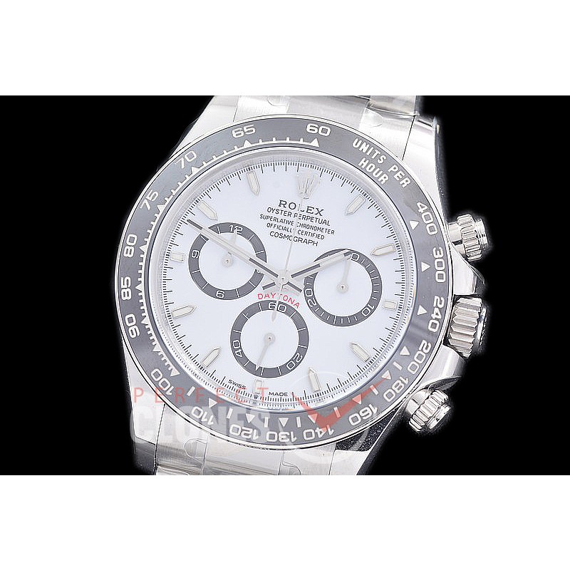 0 0 0 0 0 RLDS-126500-601 Clean-F 904L Steel Daytona 126500LN SS/SS White Sticks DD 4131 Superclone - 72 Hours Power Reserve Movement