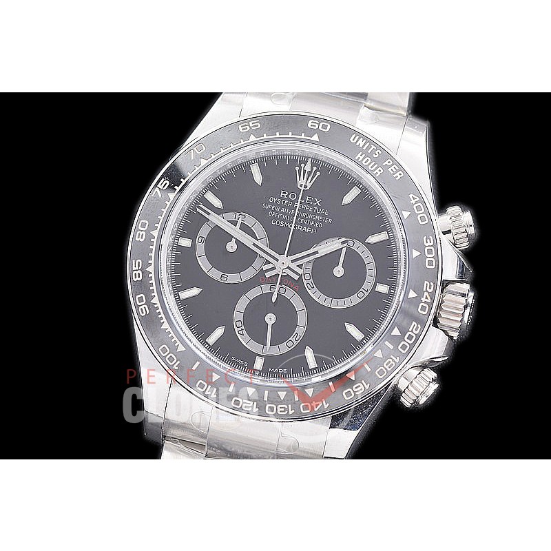 0 0 0 0 0 RLDS-126500-602 Clean-F 904L Steel Daytona 126500LN SS/SS Black Sticks DD 4131 Superclone - 72 Hours Power Reserve Movement
