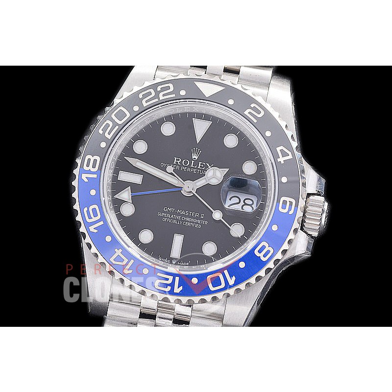 0 0 0 0 0 RLGS00962J Clean-F 904L Steel GMT 126710BLNR Batman SS/SS/Jubilee Black DD 3285 CHS - 72 Hours Power Reserve
