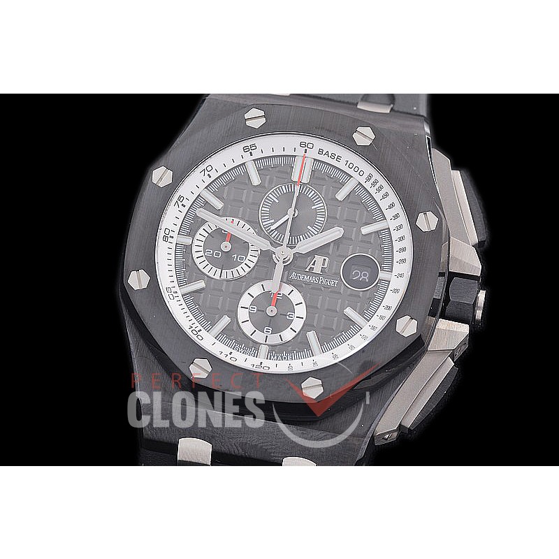 AP26405-131 APJ-F Royal Oak Offshore Chronograph CER/RU Burnt Black Asian Clone Calibre 3126 