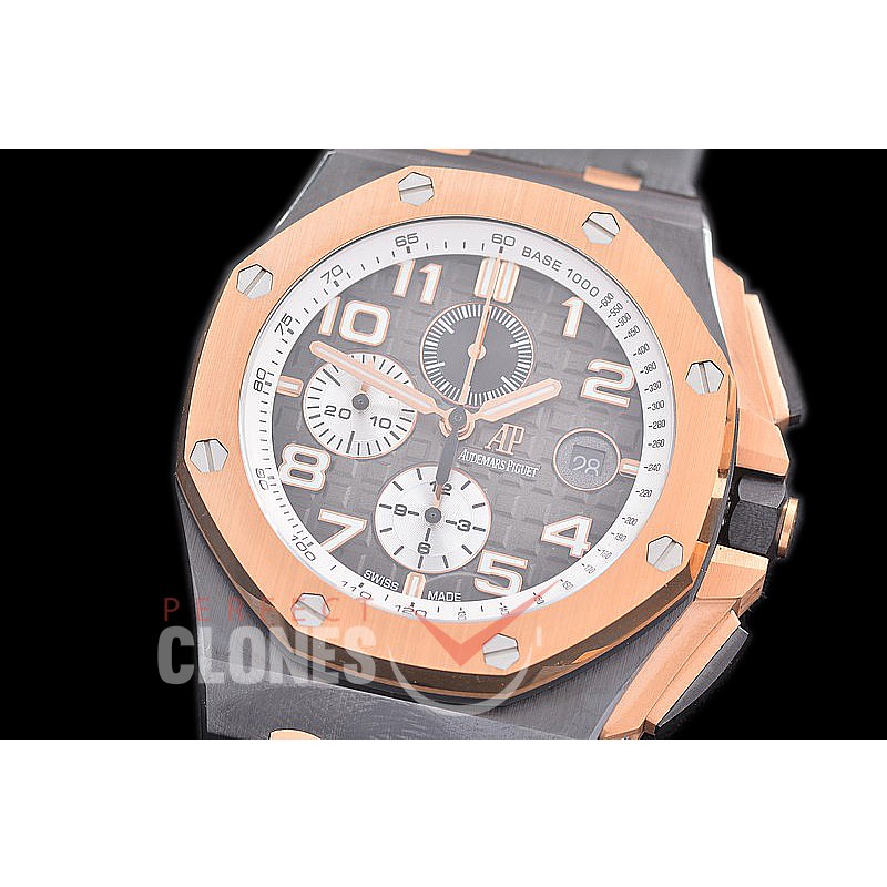 AP26405-113 APJ-F Royal Oak Offshore Chronograph CER/RU Burnt Grey Asian Clone Calibre 3126 