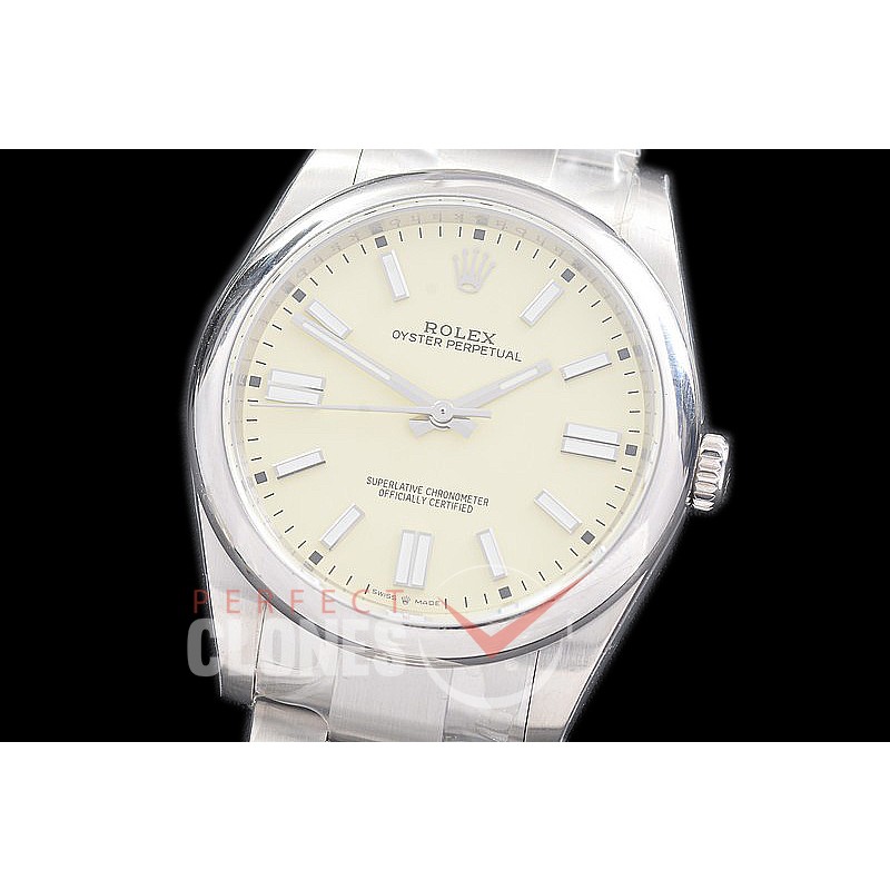 RLOY-41-108 BP Osyter Perpetual 41mm 124300 SS/SS Cream Sticks A-2836