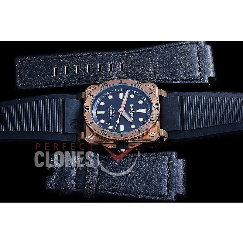 0 0 0 0 0 0 BR03-92-016 WBF/NF BR03-92 Bronzo Diver BR/RU Black Miyota 9015 - Free Leather Strap/ Toolkit - Special Offer !!