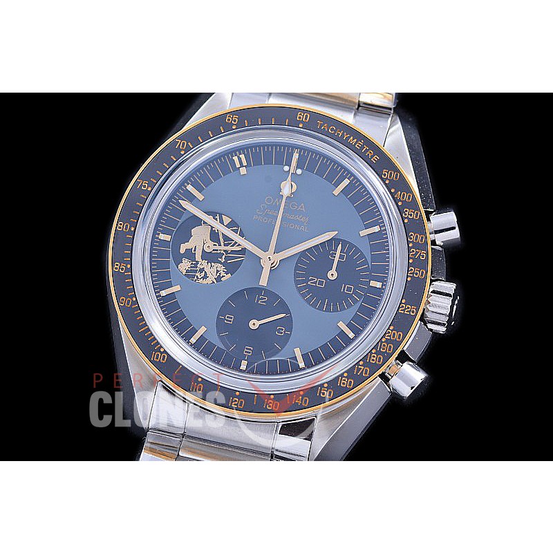 0 0 0 OMSP00318 OMF Speedmaster Moon Watch Limited Ed SS/SS Blue Venus 75 H/W 