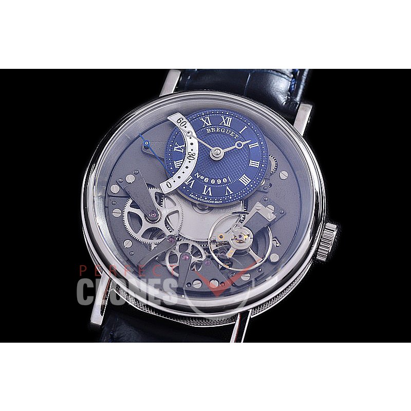 0 0 0 0 BR19201 ZF Tradition Retrograde Seconds 7097 SS/LE Black/Steel Seagull Custom Automatic