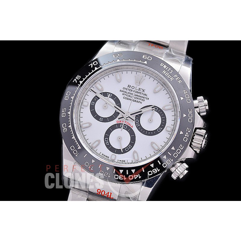 0 0 0 RLDS-4130-811 NNF 904L Steel Daytona 116500LN SS/CER/SS White N4130 Superclone 