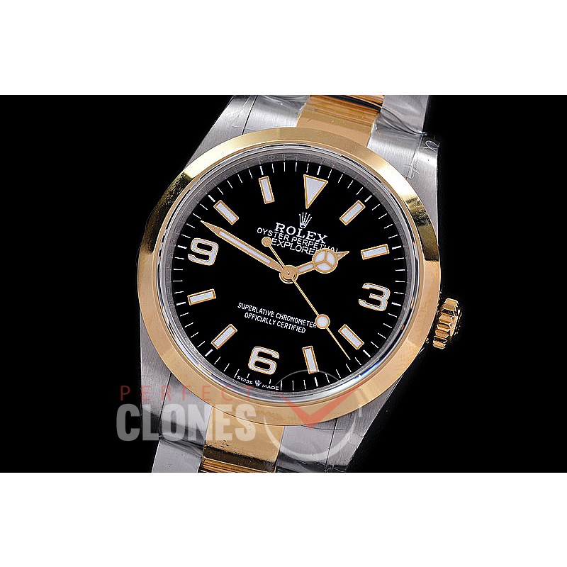 0 0 0 0 0 RLEX-36-106 BP Explorer 1 36mm 124273 SS/YG/SS Black SH 3230