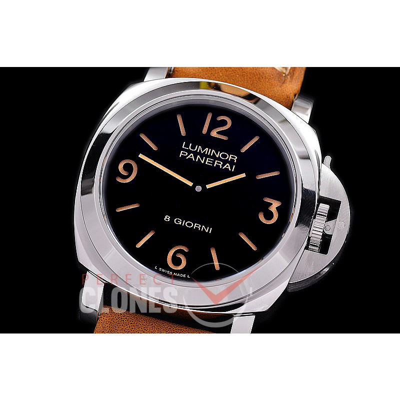 0 0 0 0 PN914N01 HWF Pam 914 N Series Luminor Base 8 Days SS/LE Black A-6497