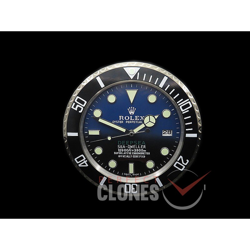 0 0 0 0 0 0 RLDC-DSSD-102 Dealer Clock Deepsea Sea Dweller Style Black/Blue Swiss Quartz