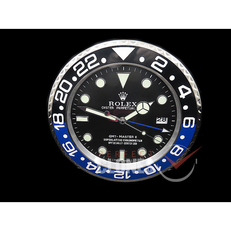 0 0 0 0 0 0 RLDC-GMT-102 Dealer Clock Batman GMT Style Swiss Quartz