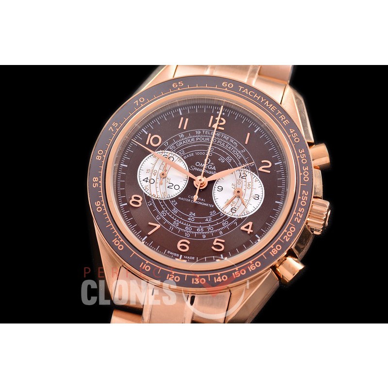 0 0 0 0 0 0 OMSP00919 Speedmaster Chronoscope RG/RG Brown OS20 Quartz