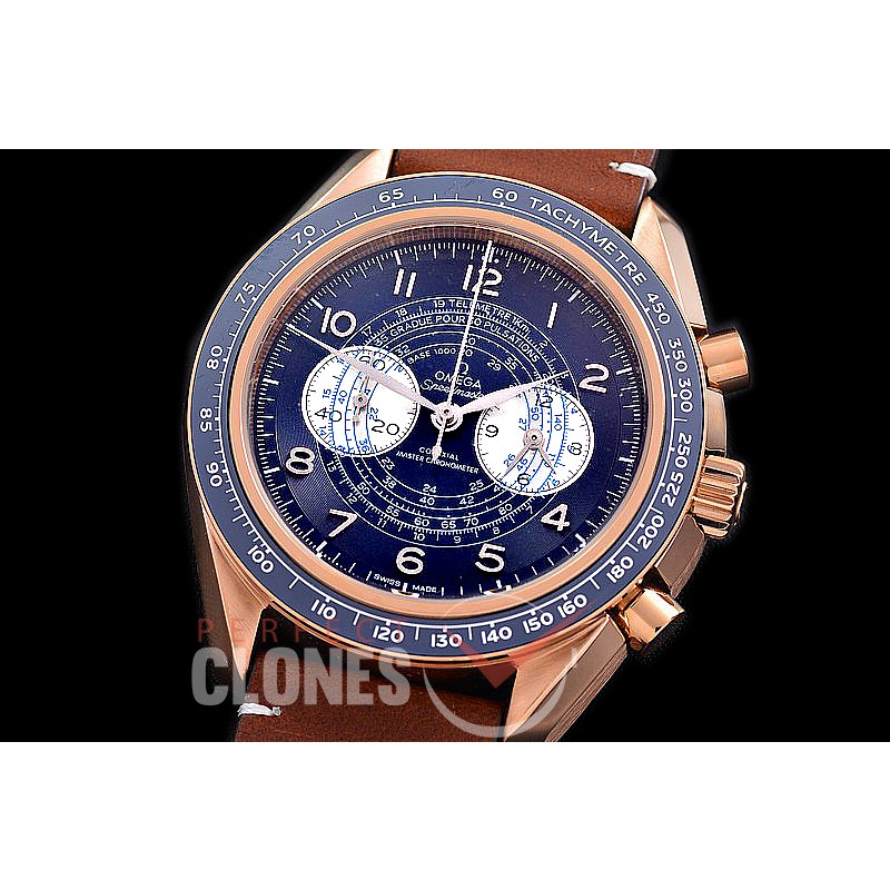0 0 0 0 0 0 OMSP00918L Speedmaster Chronoscope RG/LE Blue OS20 Quartz