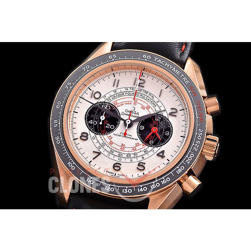 0 0 0 0 0 0 OMSP00916L Speedmaster Chronoscope RG/LE White OS20 Quartz
