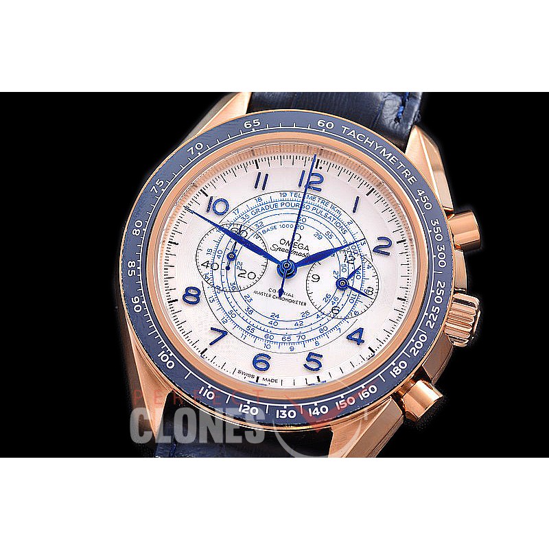0 0 0 0 0 0 OMSP00917L Speedmaster Chronoscope RG/LE White OS20 Quartz