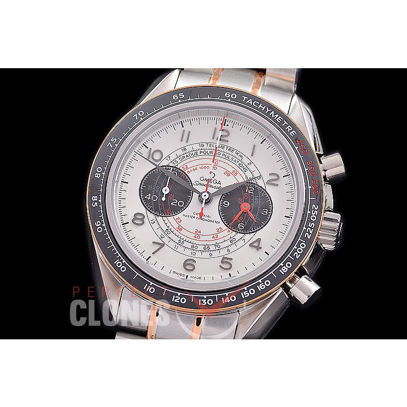 0 0 0 0 0 0 OMSP00906 Speedmaster Chronoscope SS/RG White OS20 Quartz