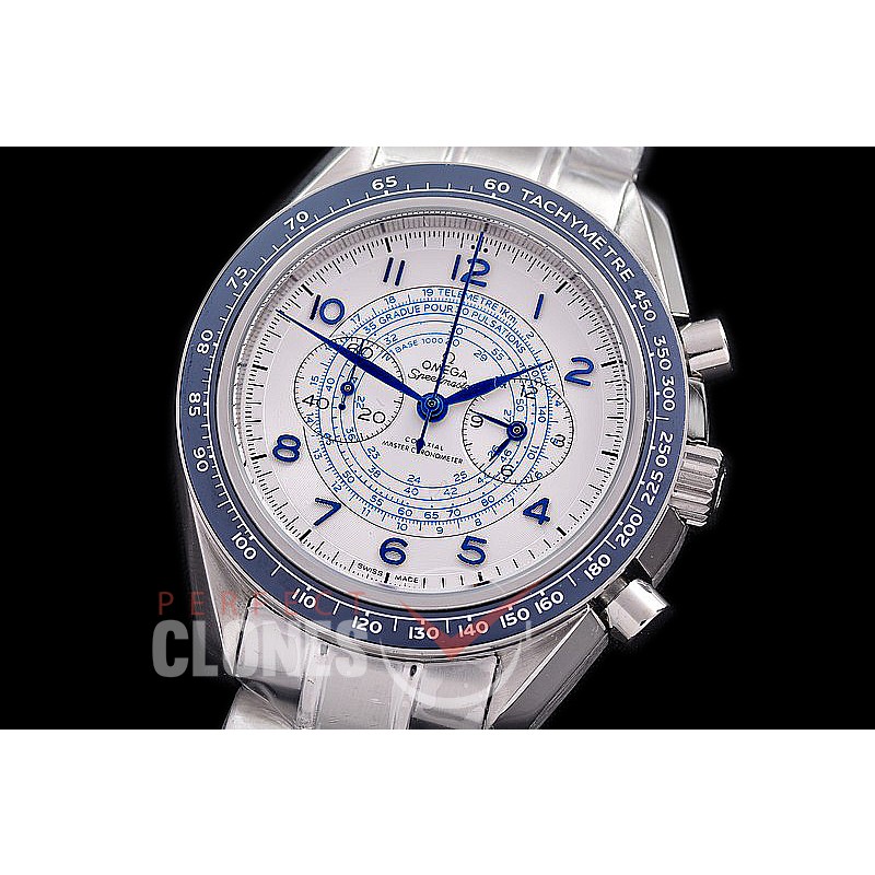 0 0 0 0 0 0 OMSP00902 Speedmaster Chronoscope SS/SS White OS20 Quartz