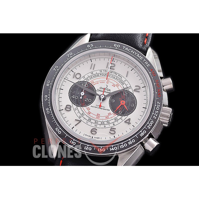 0 0 0 0 0 0 OMSP00901L Speedmaster Chronoscope SS/LE White OS20 Quartz