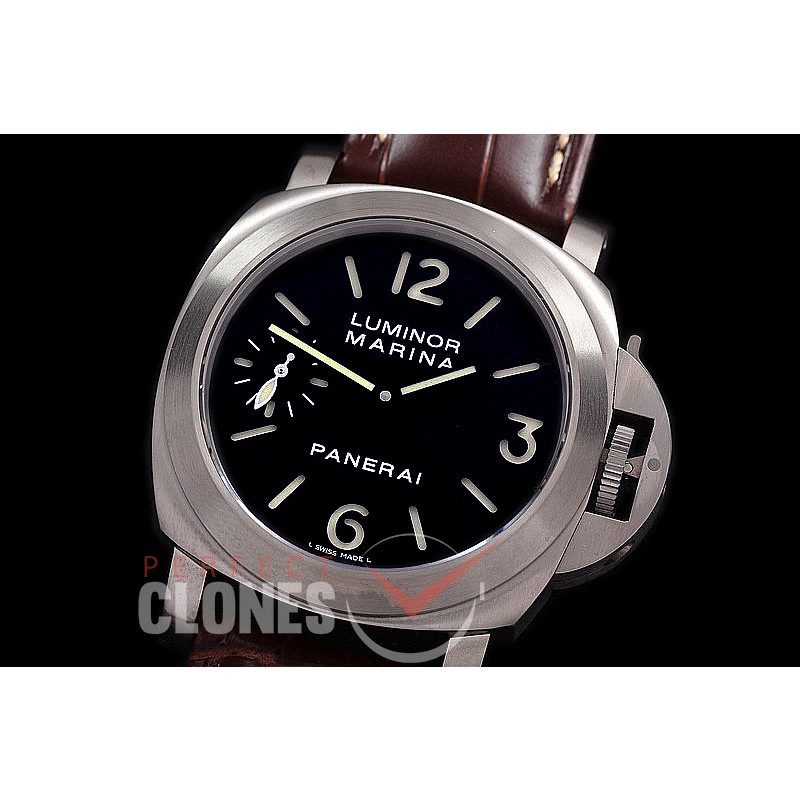 0 0 0 0 PN177O02 HWF Pam 177 Luminor Marina O Series TI/LE Black A-6497 