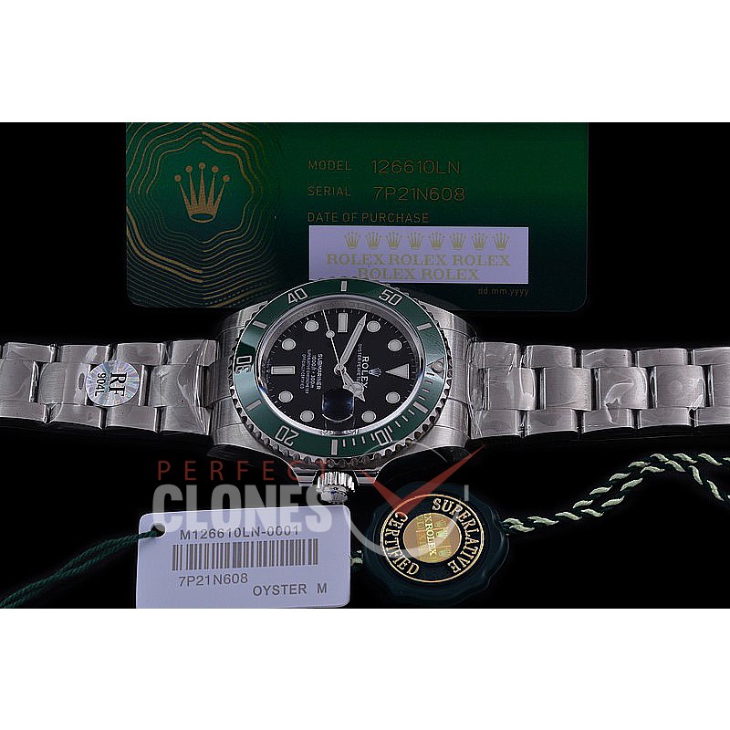 RLS-41-0052 RF 904L Steel 2020 41mm Submariner 126610LV SS/SS Black SA 3235 