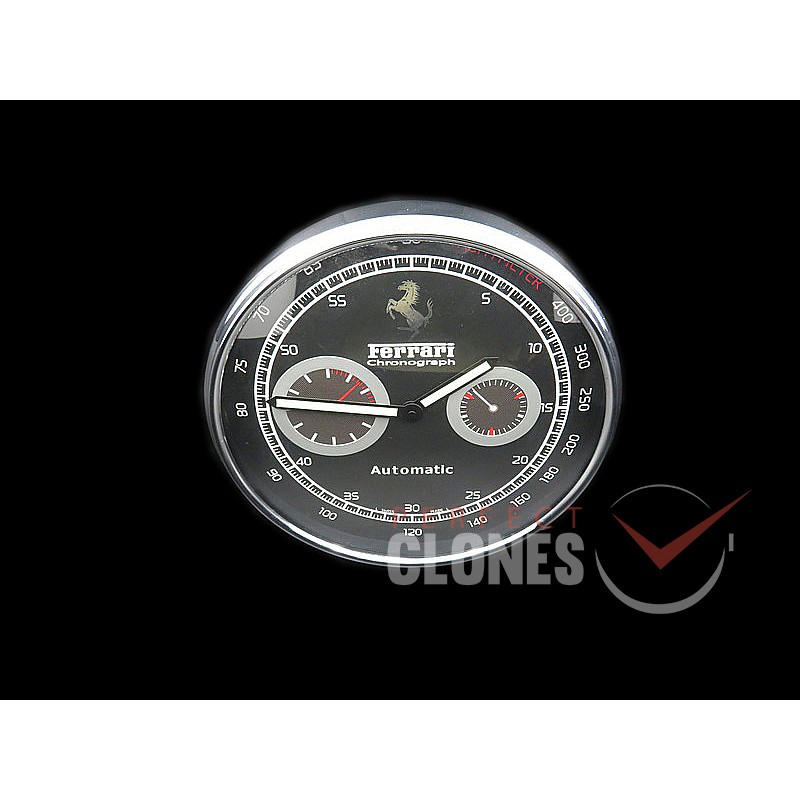 0 0 0 0 0 0 FEDC-102 Dealer Clock Ferrai Chronograph Style Swiss Quartz