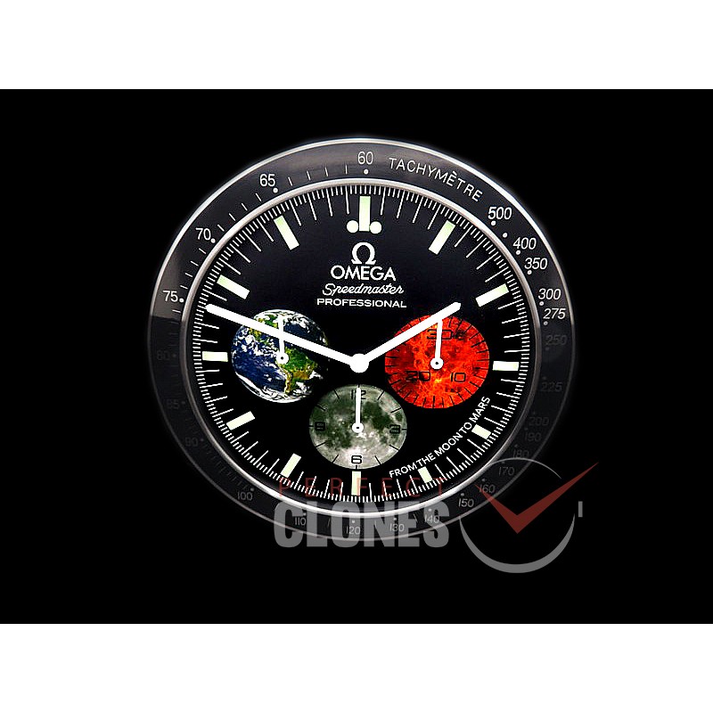 0 0 0 0 0 0 OMDC-SPD-106 Dealer Clock Speedmaster Style Swiss Quartz