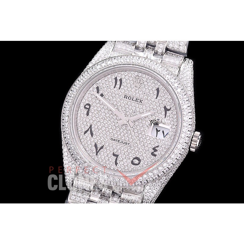 0 R41DJS-002J BP 904L Steel 126334 Diam/Jubilee SS/SS/Diam Diam Paved Arabic Numeral Asian 2824