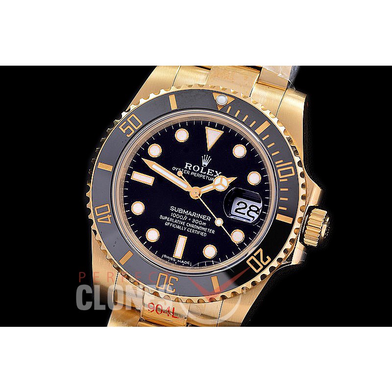 0 0 0 0 0 0 0 0 0 0 0 RLSF00301 BP 904L Steel Submariner 116618LN YG/YG Black SH 3135