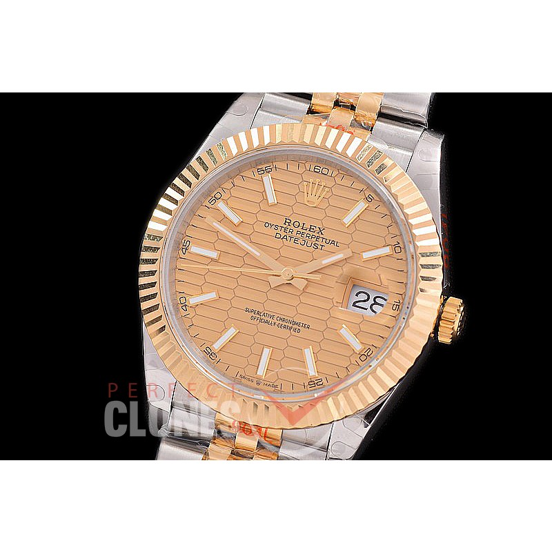 0 0 0 0 0 R41DJT-3235-208 GMF 904L Steel Datejust 41mm 126333 SS/YG Fluted/Jubilee Fluted Gold Sticks SH 3235 