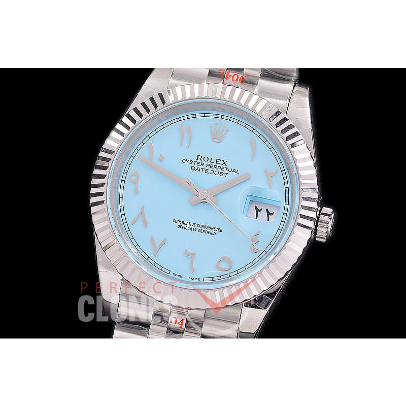 0 0 0 0 0 R41DJS-3235-248 GMF 904L Steel Datejust 41mm 126334 SS/SS Fluted/Jubilee Tiffany Arabic Numeral VR 3235 