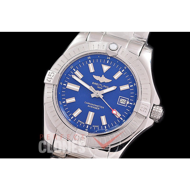 0 0 0 0 0 0 0 0 0 BLSA-43-013 ANF/OXF Avenger Automatic 43mm SS/SS Blue Sticks Asia 2824