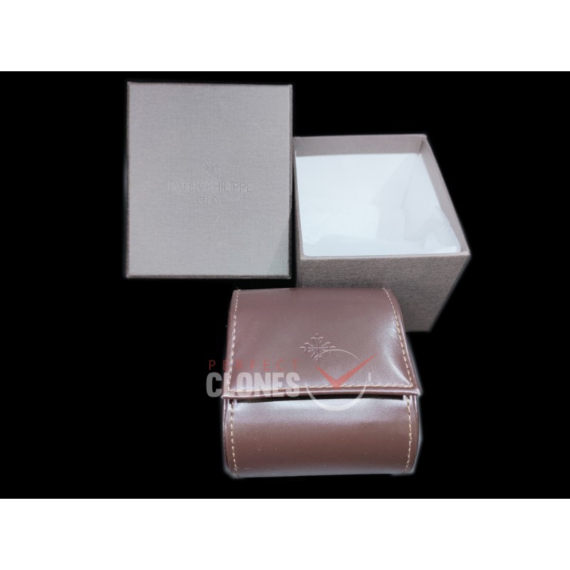 0 0 PP10109 Lastest Orginal Design Leather Pouch for Patek Philippe Watches 