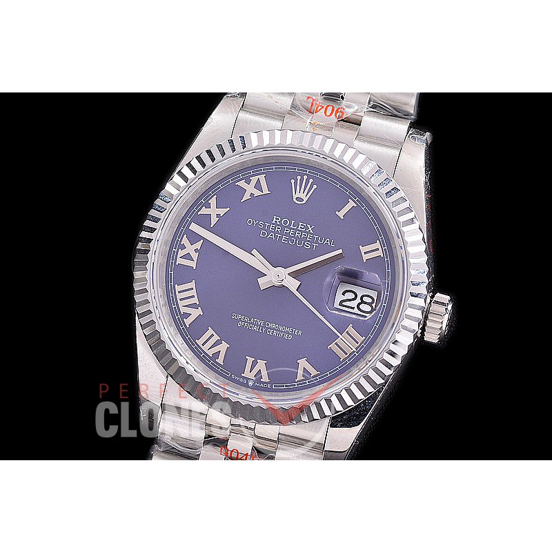 R36DJS-3235-224 GMF 126234 SS/SS Fluted/Jubilee Blue Roman VR 3235 904L Steel / Extra Weighted Casework / Bracelet