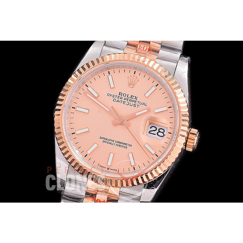 R36DJTR-3235-205 GMF 126231 SS/RG Fluted/Jubilee Rose Gold Sticks VR 3235 904L Steel / Extra Weighted Casework / Bracelet 