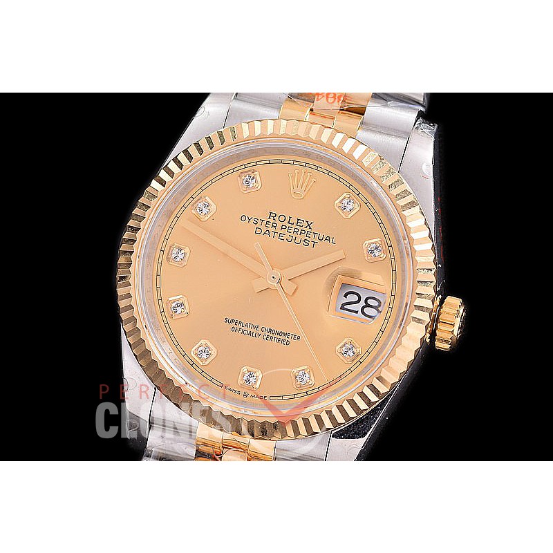 R36DJT-3235-215 GMF 126233 SS/YG Fluted/Jubilee Gold Diamonds VR 3235 904L Steel / Extra Weighted Casework / Bracelet 