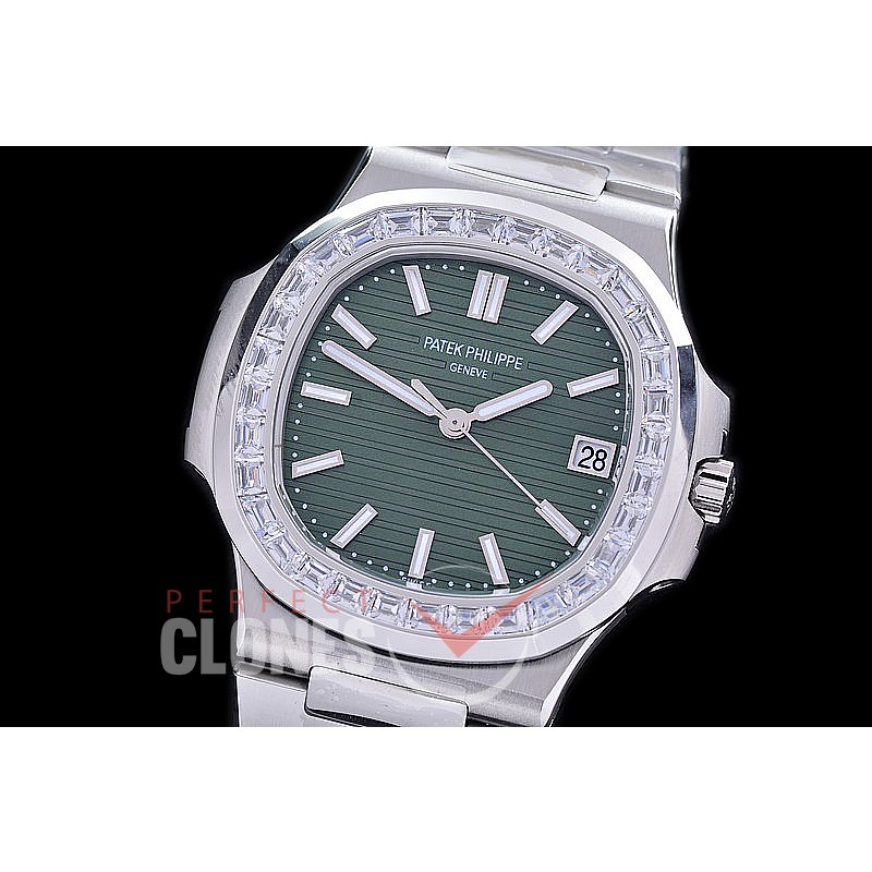 PP00605SD1 3KF UV Nautilis 5711 SS/SS Green Asian Clone Calibre 324