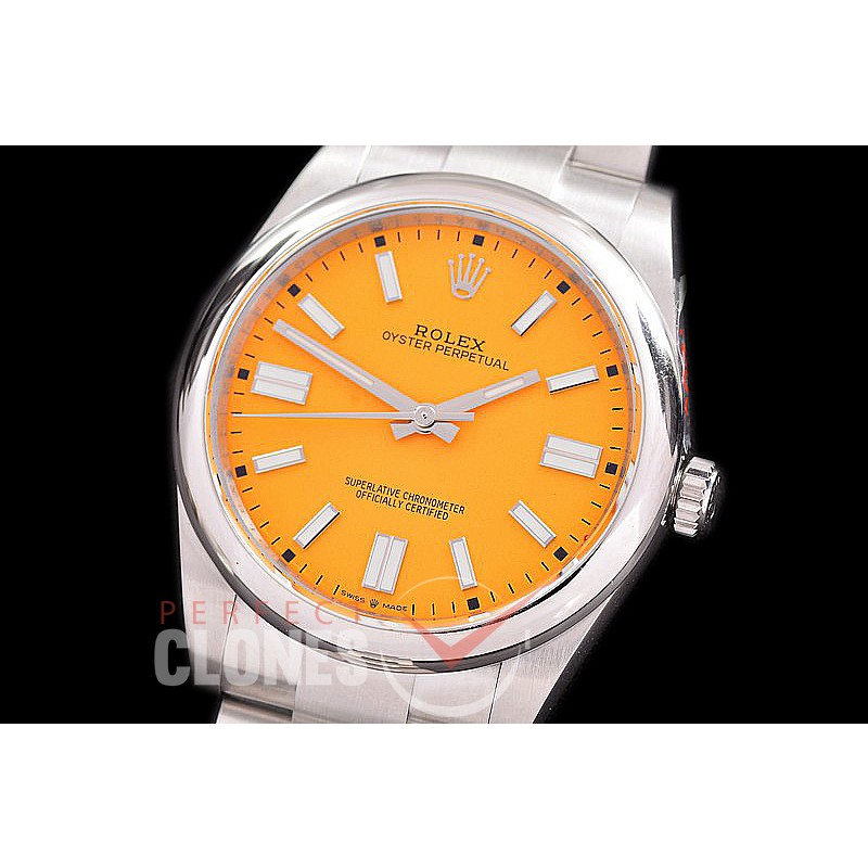 RLOY-41-026S GMF 904 Steel Osyter Perpetual 41mm 124300 SS/SS Yellow Sticks VR 3230 