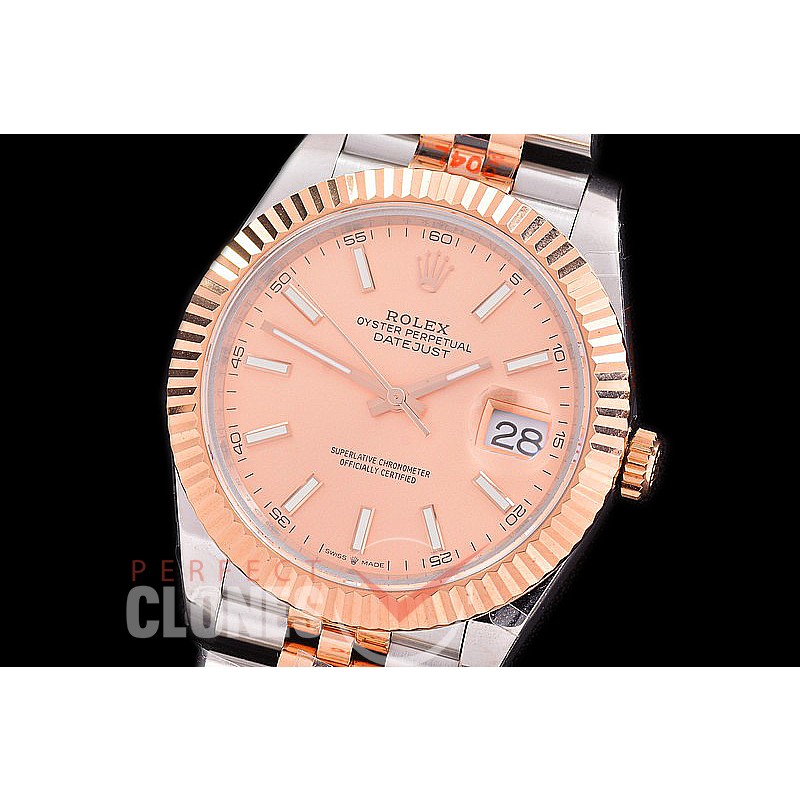 R41DJTR-3235-305 GMF 126331 SS/RG Fluted/Jubilee Rose Gold Sticks VR 3235 904L Steel / Extra Weighted Casework