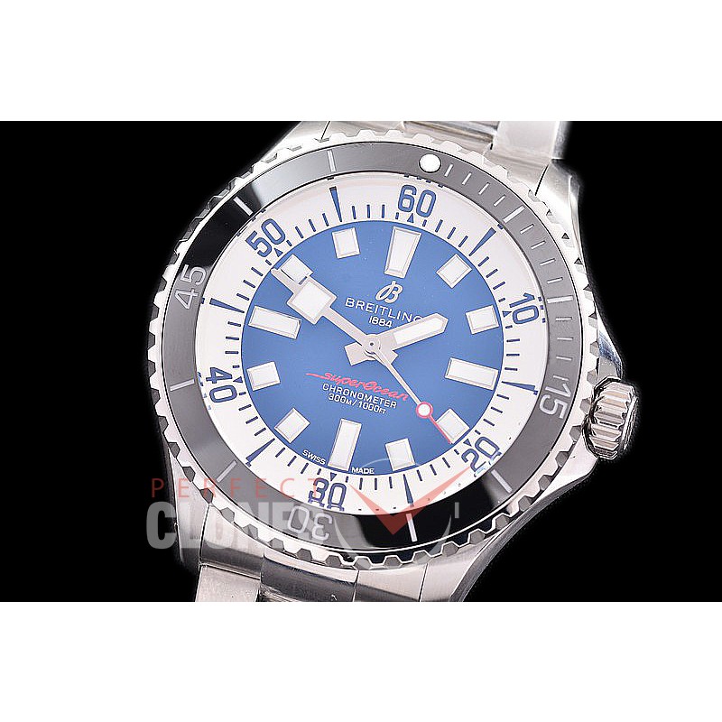 BLSO-42-102 TF Superocean Automatic 44mm SS/SS Blue Sticks Asia 2824