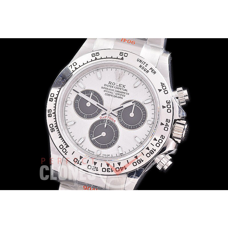 0 0 0 RLDS-4130-849 QF V3 904L Steel Daytona 116509MTSO SS/SS Meteorite Sticks 4130 Superclone - 72 Hours Power Reserve 