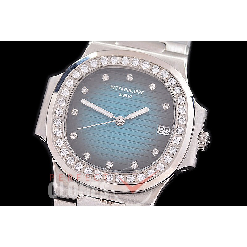 PPNTM-014 Nautilus Mid/ Size SS/SS Flamed Blue Diam A-2824