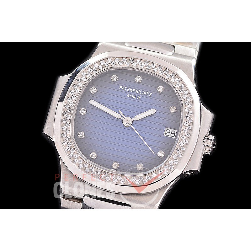 PPNTM-023 Nautilus Mid/ Size SS/SS Blue Diam A-2824